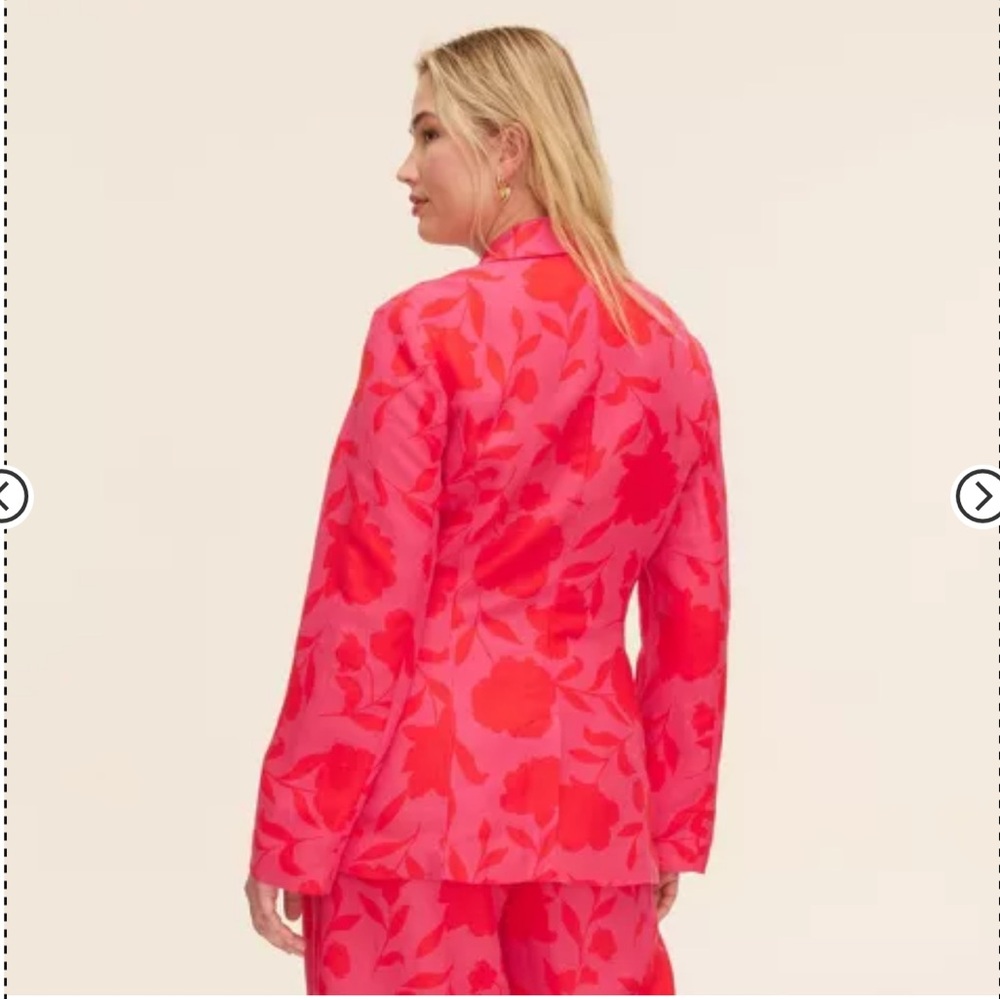 Women's Classic Rose Blazer - kate spade new york x Target Pink/Red size XS NWT - Picture 2 of 7